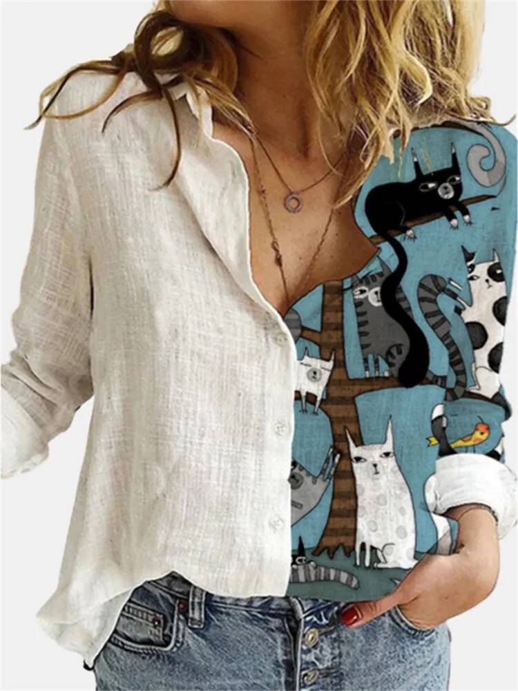 Colorful Lightweight Statement Shirt for Women