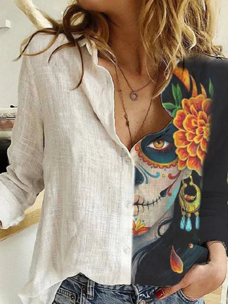 Colorful Lightweight Statement Shirt for Women