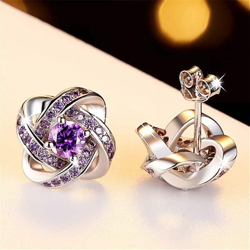 Elegant 925 Silver Lucky Earrings for Women