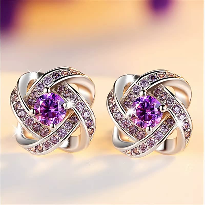 Elegant 925 Silver Lucky Earrings for Women