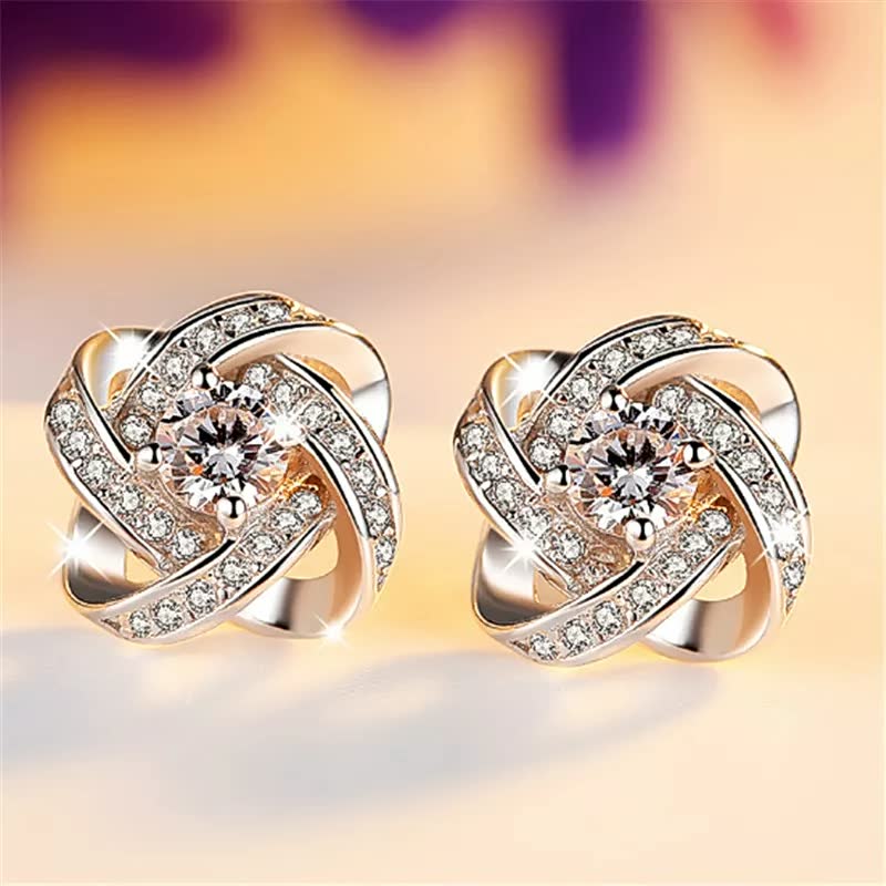 Elegant 925 Silver Lucky Earrings for Women