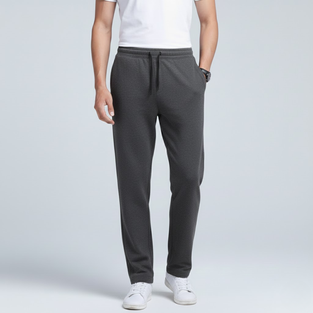 Soft Men's Jogging Pants with Adjustable Waistband and Pockets