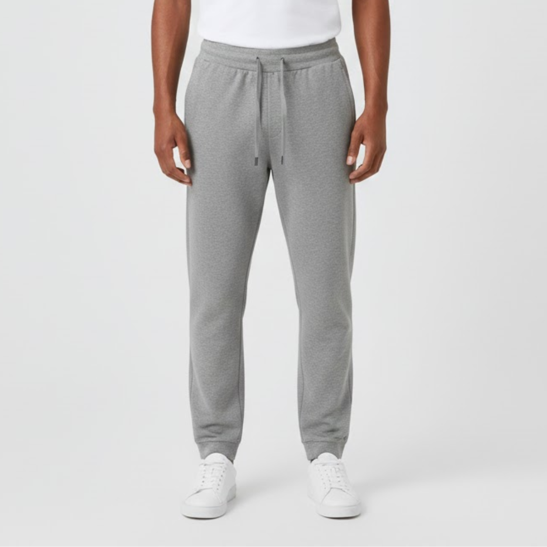 Soft Men's Jogging Pants with Adjustable Waistband and Pockets