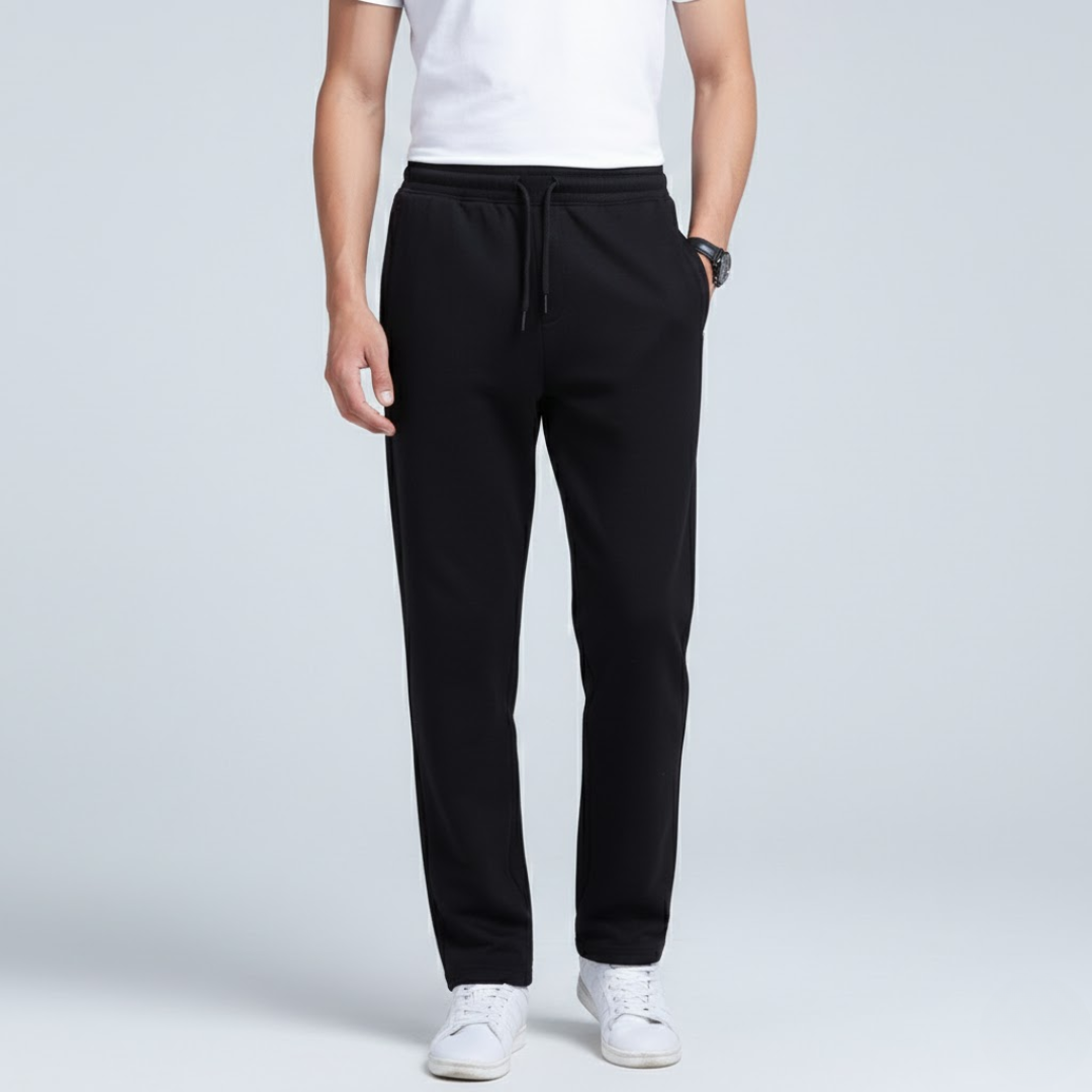 Soft Men's Jogging Pants with Adjustable Waistband and Pockets
