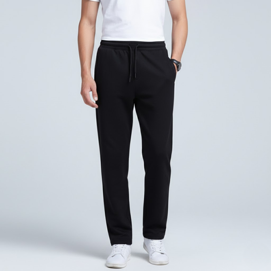 Soft Men's Jogging Pants with Adjustable Waistband and Pockets