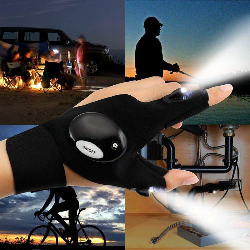 Waterproof Gloves with Integrated LED Lighting