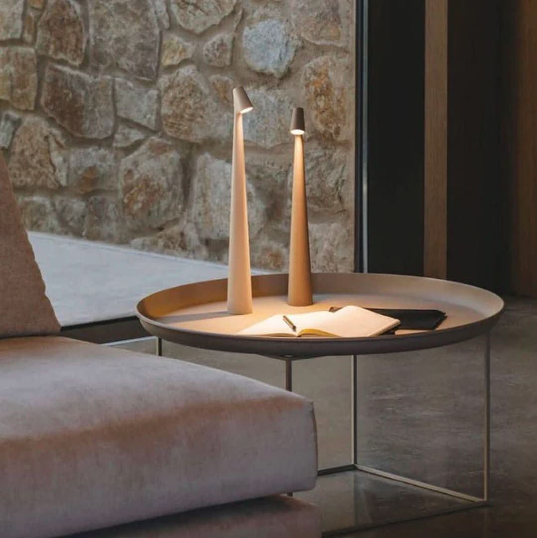 Scandinavian Wireless Table Lamp with Touch Control