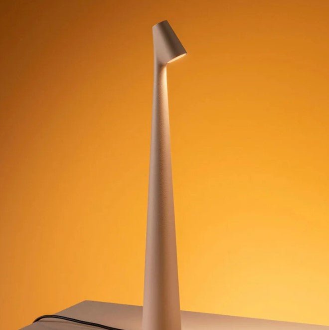 Portable Rechargeable Aluminum Table Lamp with Adjustable Brightness