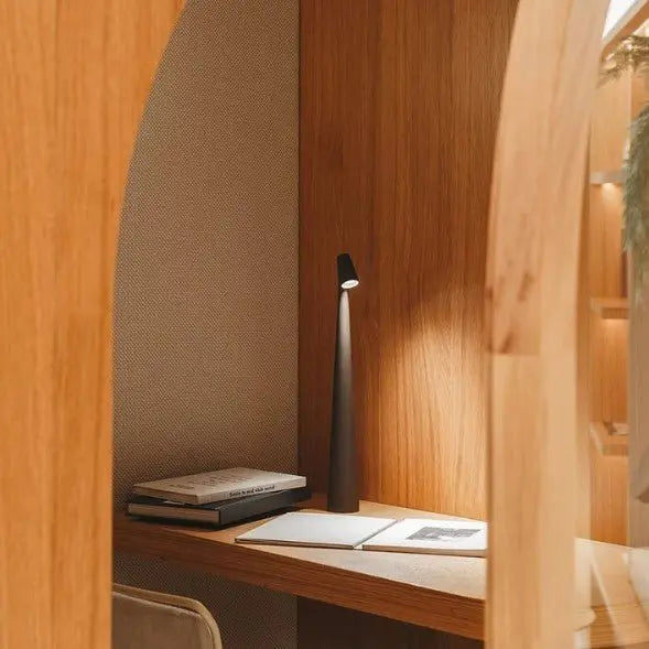Portable Rechargeable Amari Table Lamp - Modern Aluminum Design