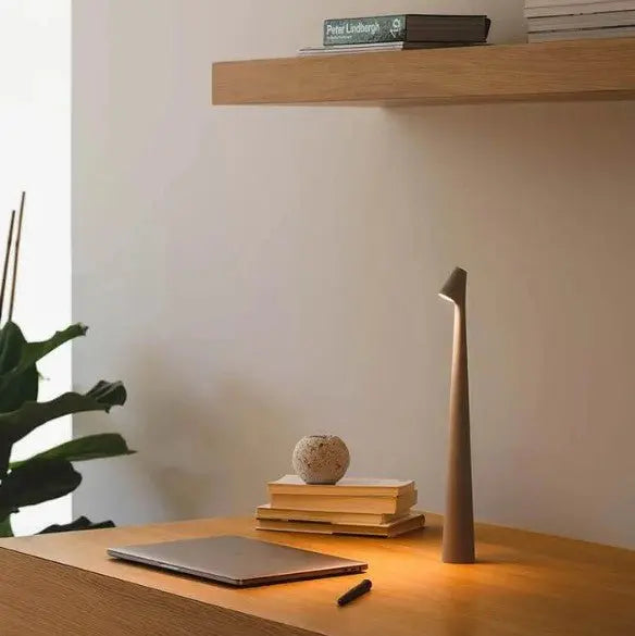 Portable Rechargeable Amari Table Lamp - Modern Aluminum Design