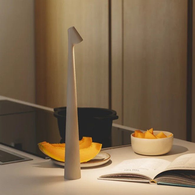Portable Rechargeable Aluminum Table Lamp with Adjustable Brightness