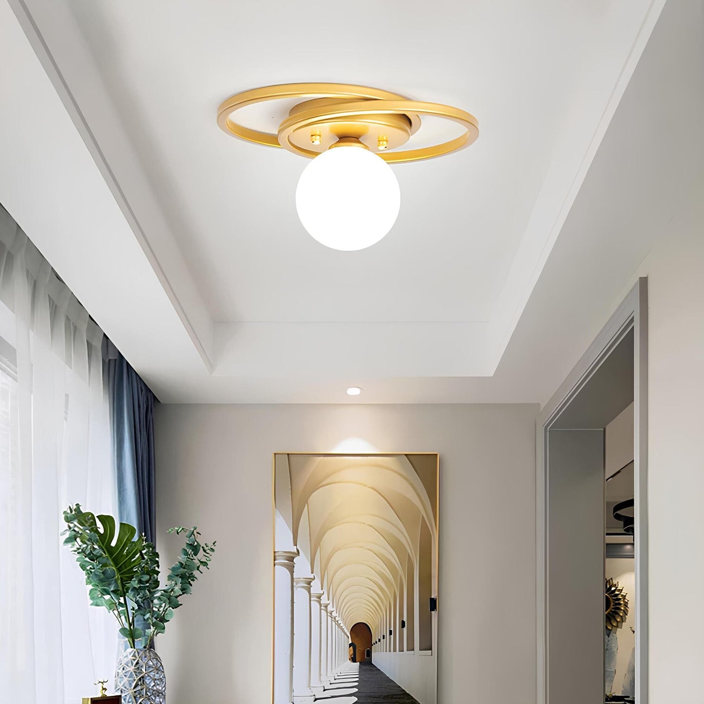 Timeless Gold LED Ceiling Light