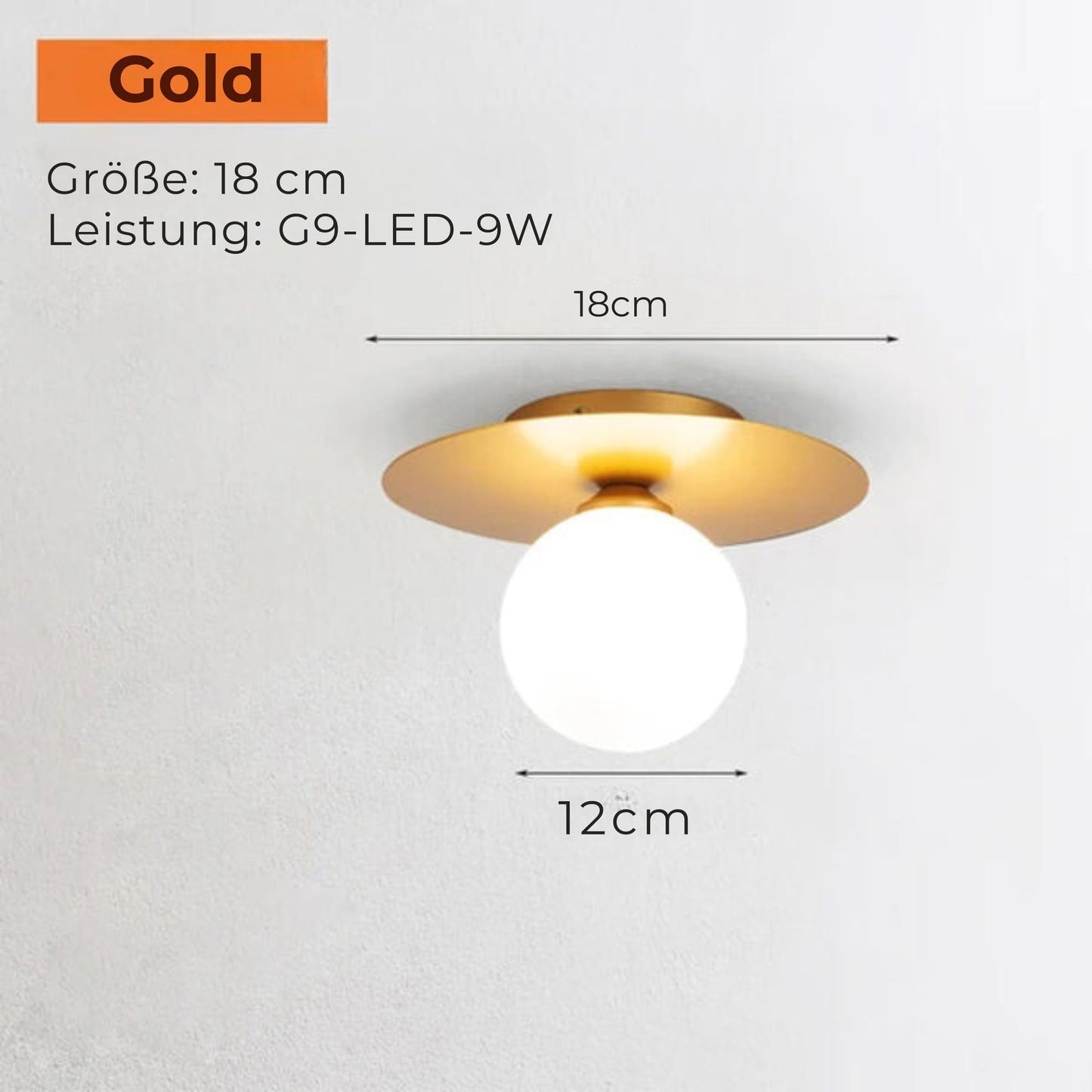 Timeless Gold LED Ceiling Light