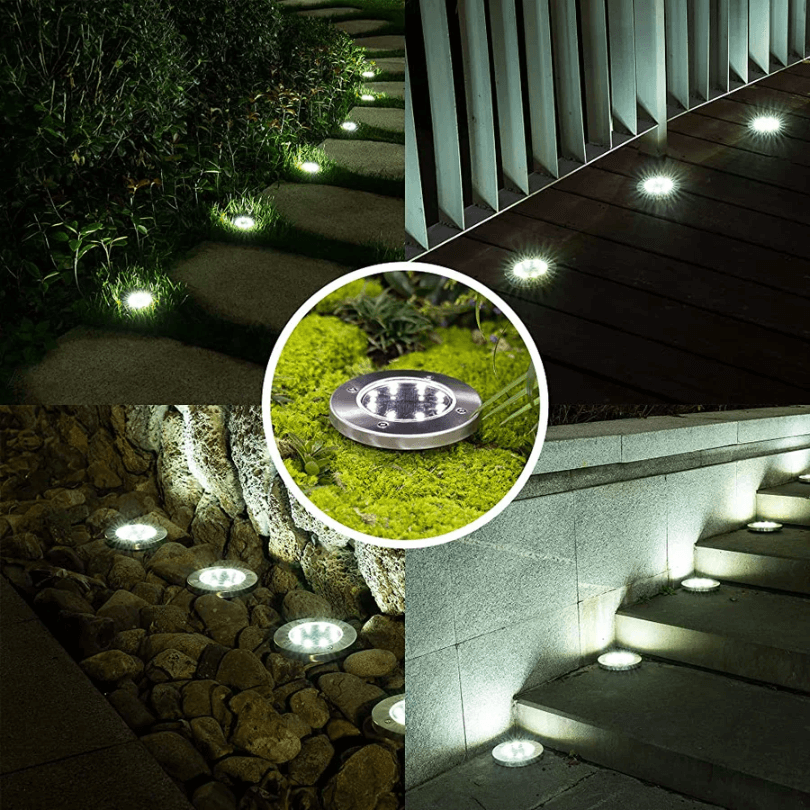 Solar Rechargeable Outdoor Lamp - Weather-Resistant Garden Light