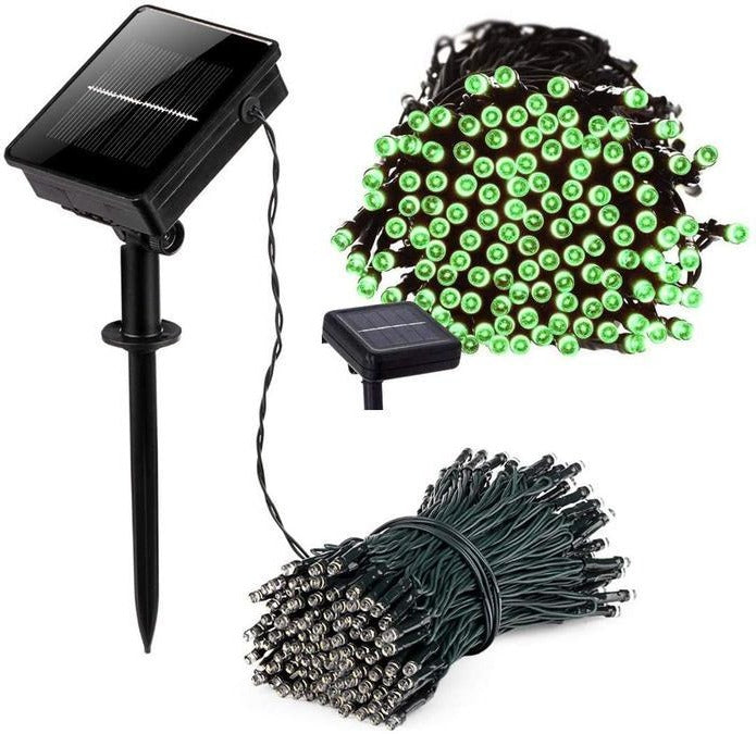Solar-Powered 55ft LED Fairy Light String with 100 Warm Lights