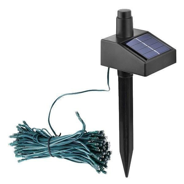 Solar-Powered 55ft LED Fairy Light String with 100 Warm Lights