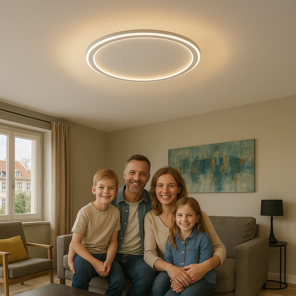 Dimmable LED Ceiling Lamp in Modern Scandinavian Design