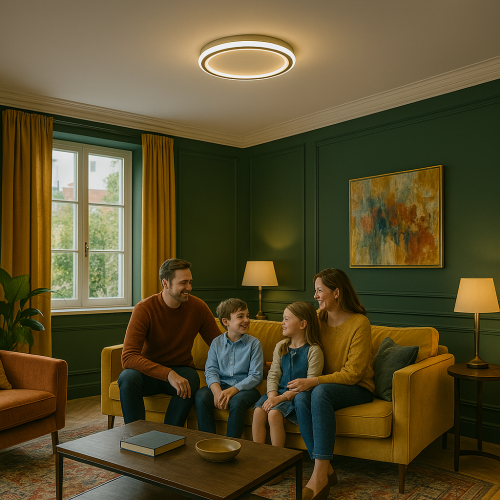 Dimmable LED Ceiling Lamp in Modern Scandinavian Design