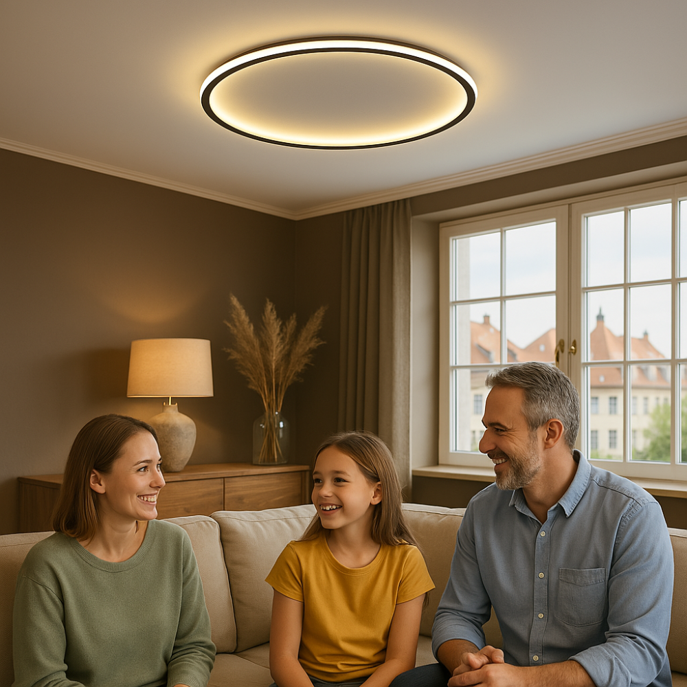 Dimmable LED Ceiling Lamp in Modern Scandinavian Design