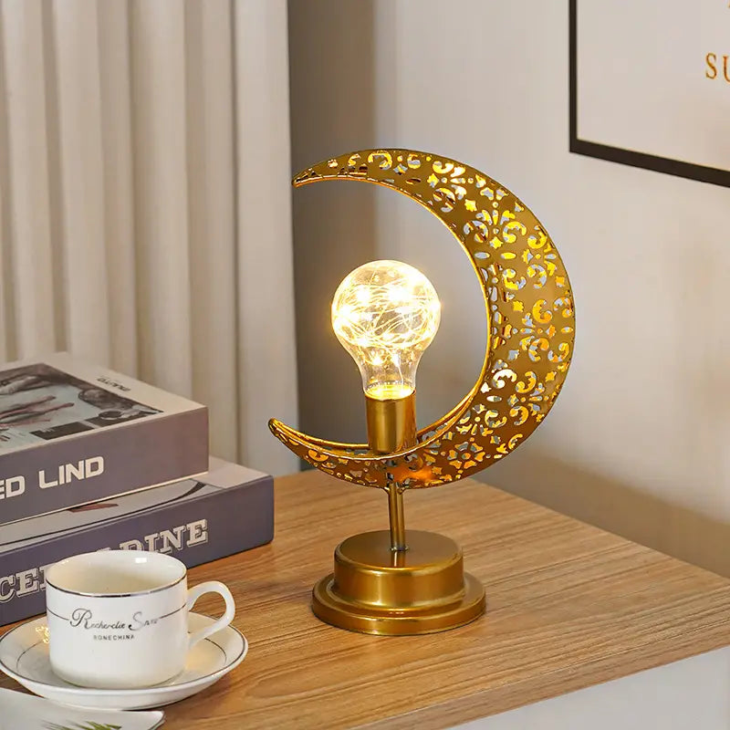 Dimmable Moon Design Table Lamp