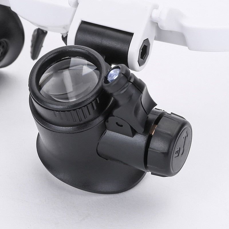LED Magnifying Glasses with 8x, 15x, and 23x Magnification