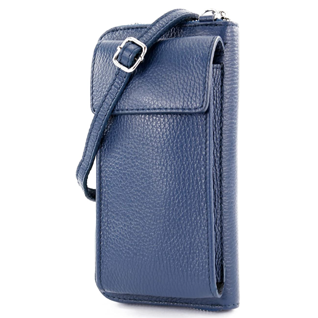 Genuine Leather Shoulder Bag for Mobile Phones