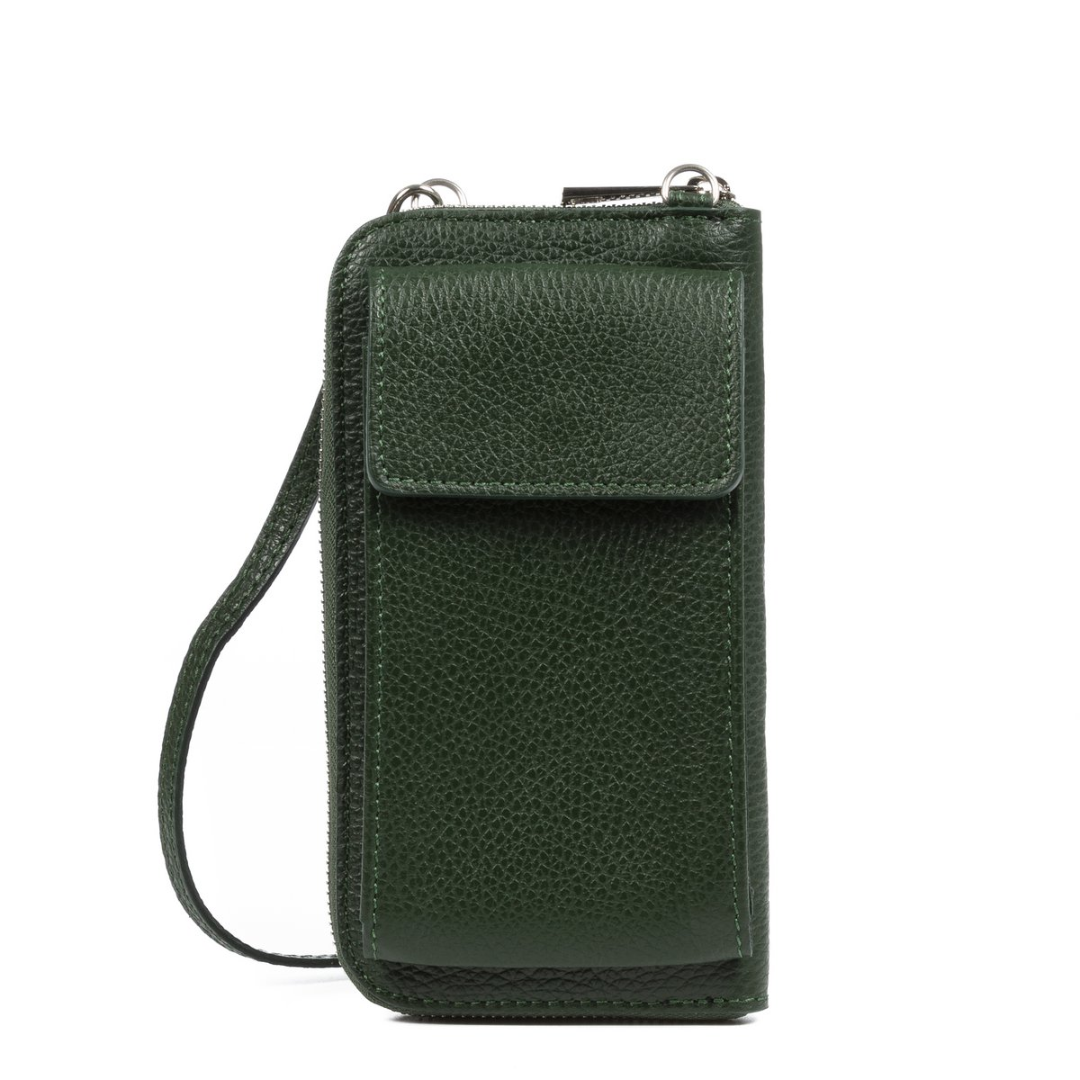 Genuine Leather Shoulder Bag for Mobile Phones