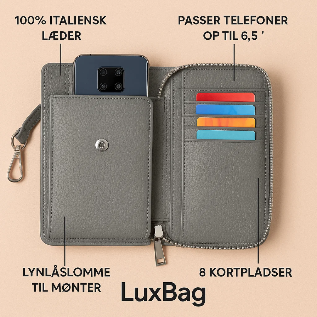 Genuine Leather Shoulder Bag for Mobile Phones