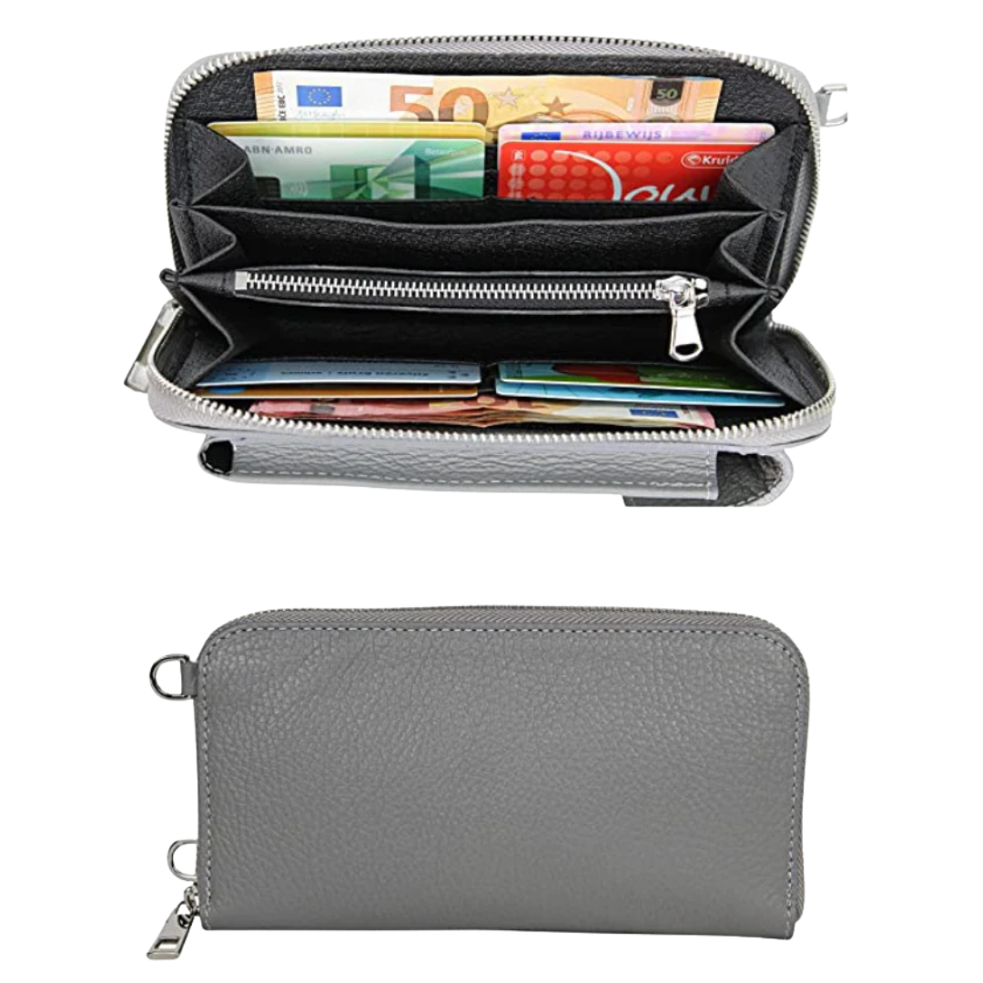 Genuine Leather Shoulder Bag for Mobile Phones