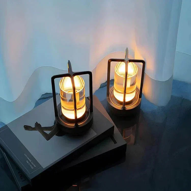 Luxe Crystal Touch Table Lamp with USB Charging