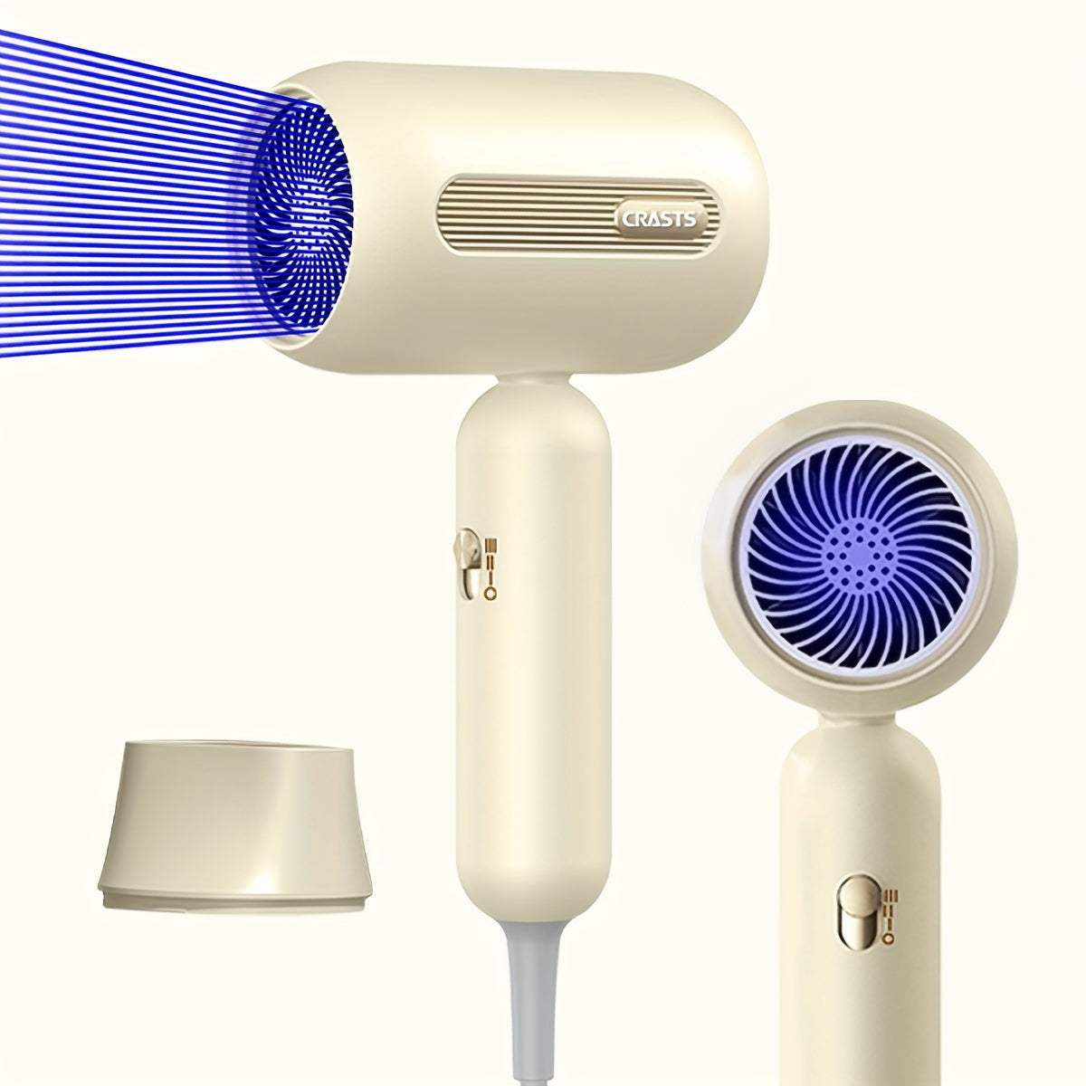 Professional 1900W Hair Dryer with Quick-Drying Nozzle