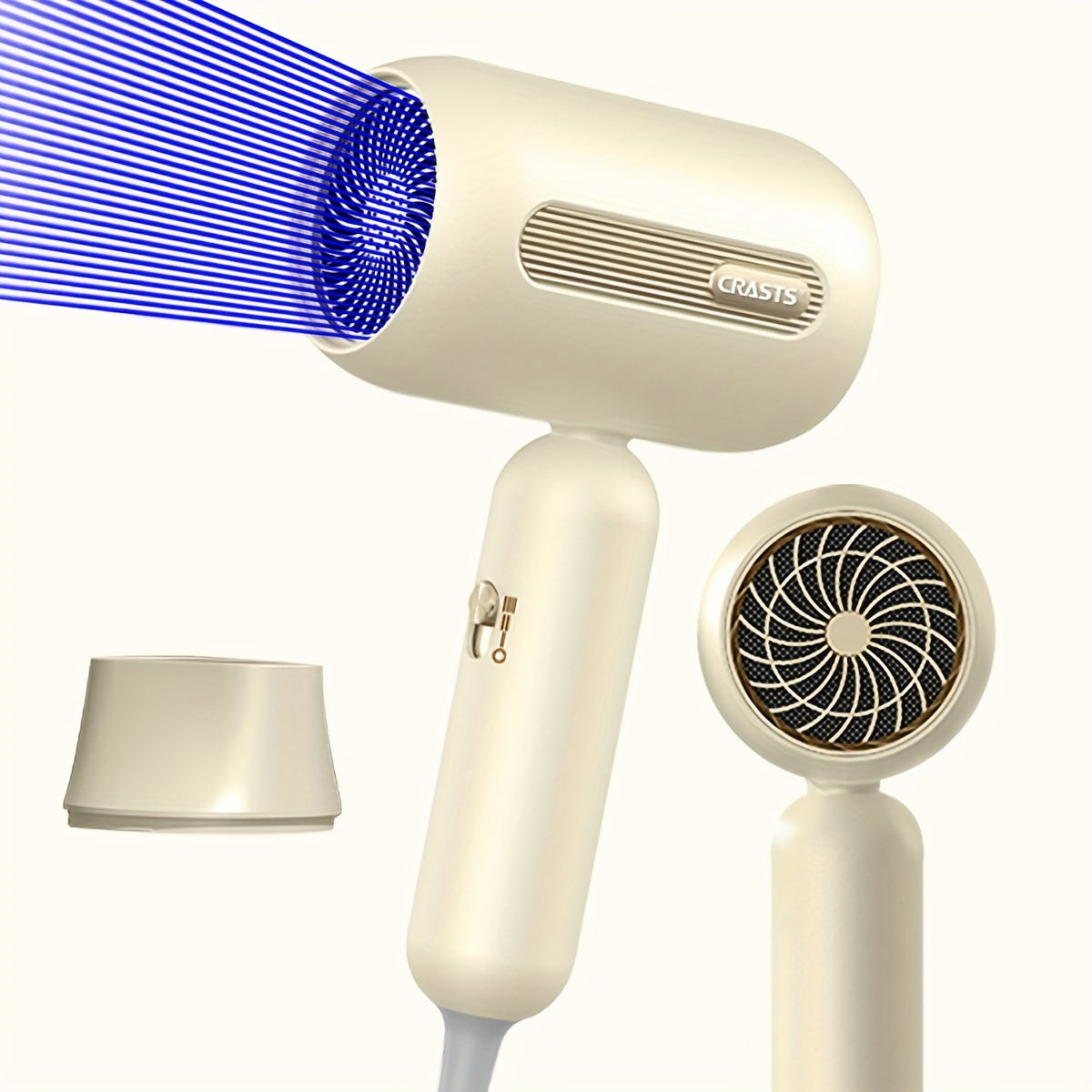 Professional 1900W Hair Dryer with Quick-Drying Nozzle
