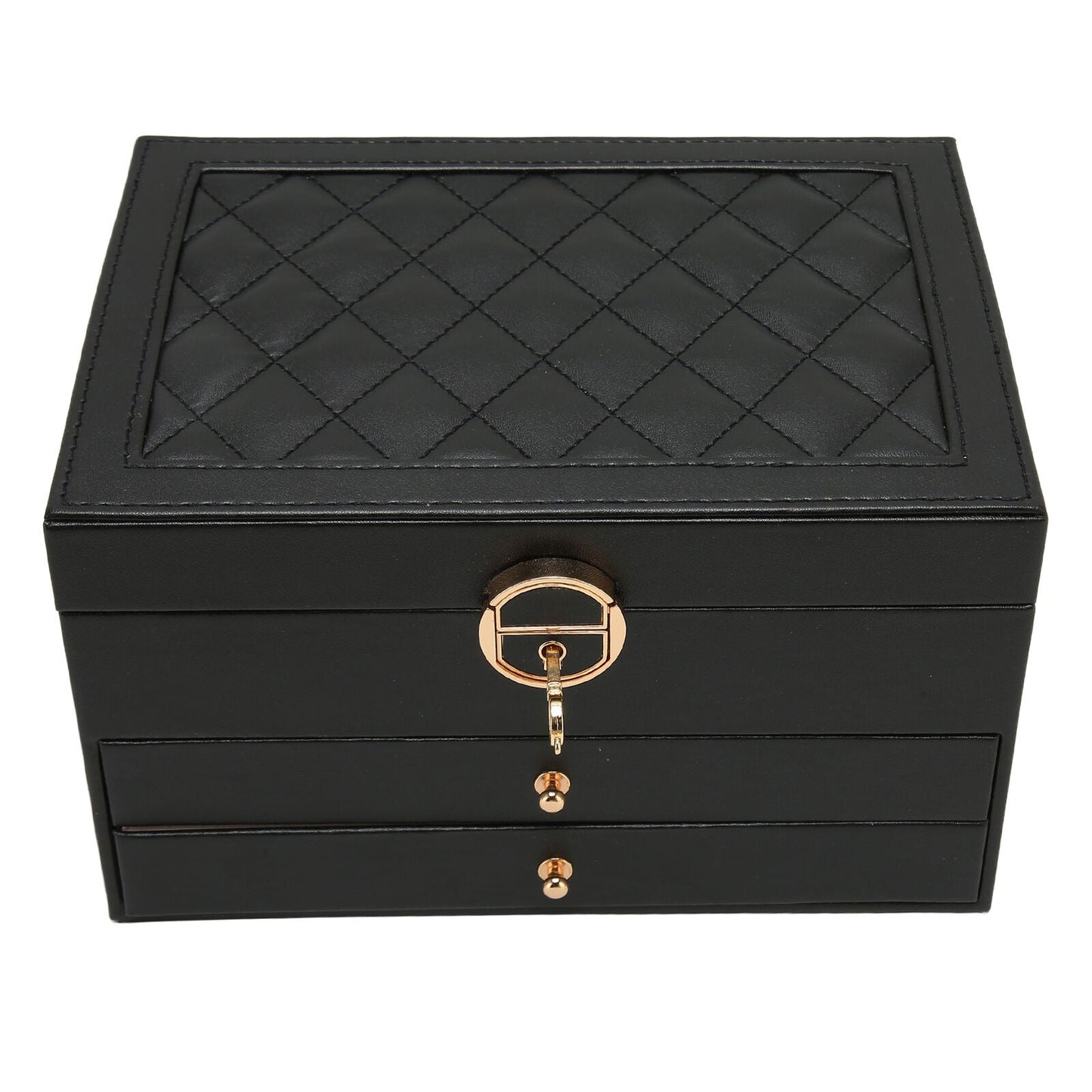 Elegant Jewelry Box with Multiple Layers for Organized Storage