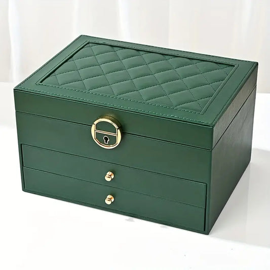 Elegant Jewelry Box with Multiple Layers for Organized Storage