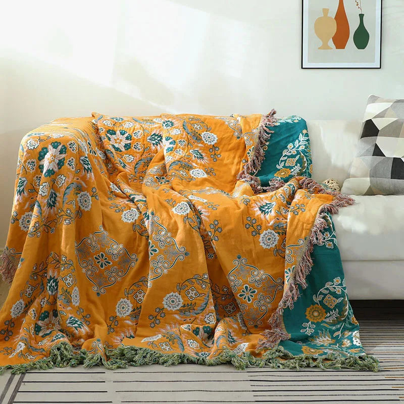 Boho Nordic-Inspired Decorative Rug for Year-Round Comfort