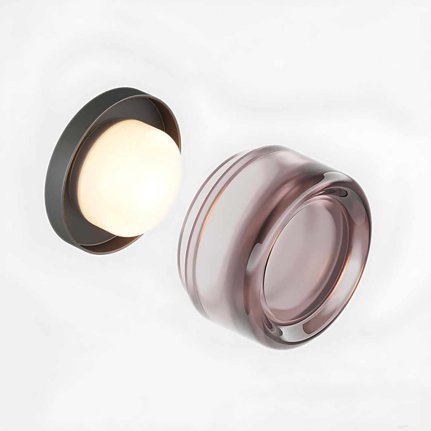 Curved LED Wall Lamp in Contemporary Design