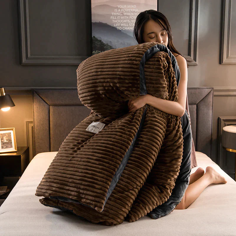 Velvety Fleece Duvet Cover for Ultimate Comfort