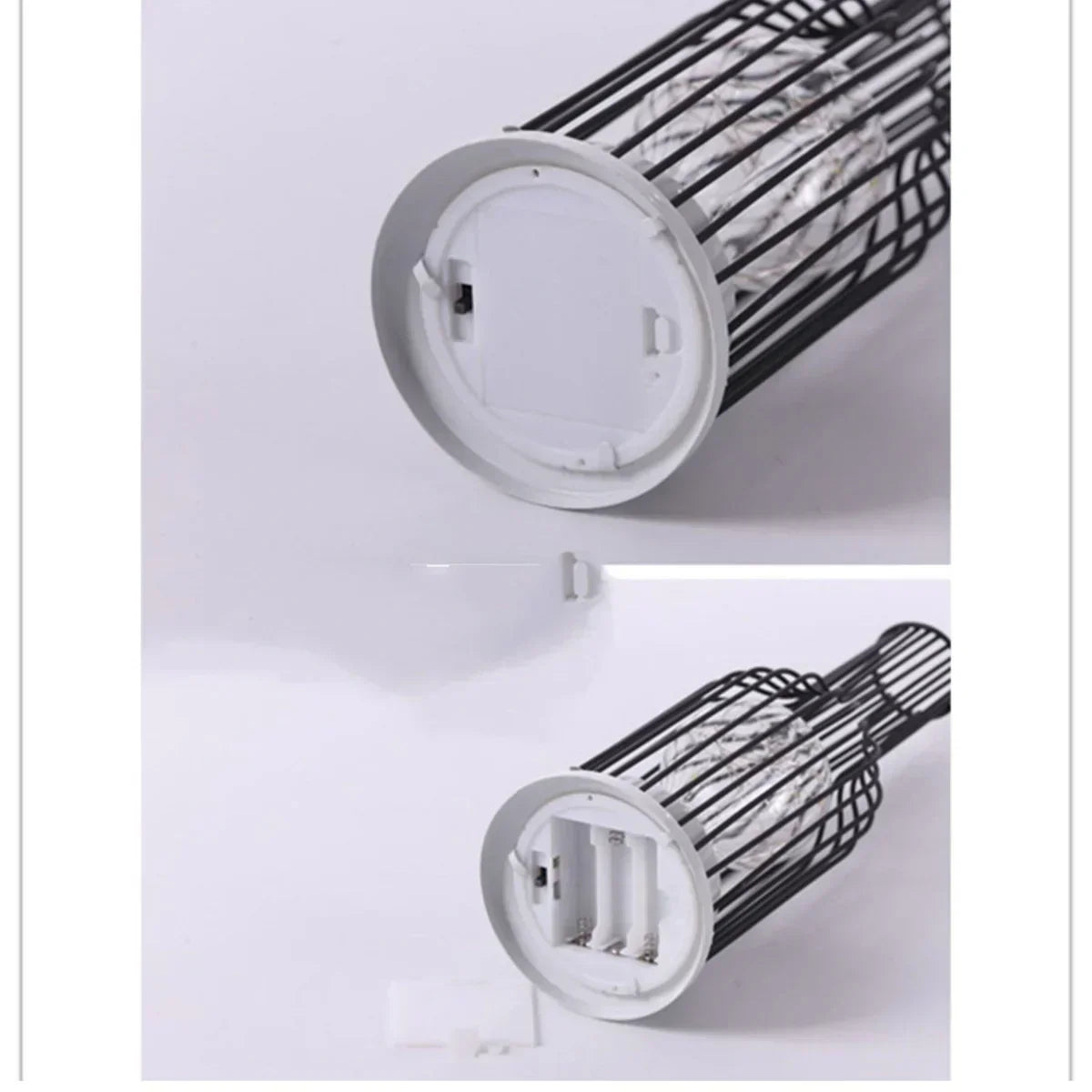 Luxury Adjustable Dimmable Table Lamp in Black Metal and Fabric