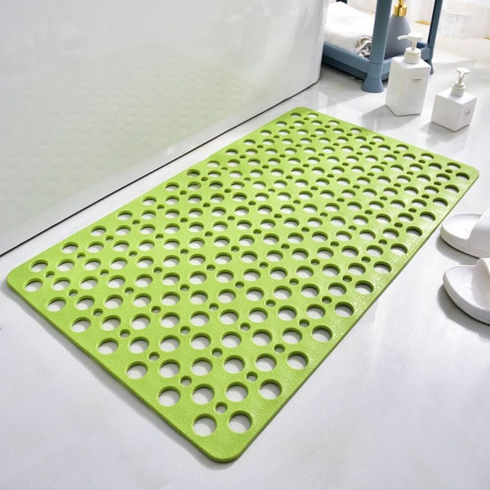 Non-Slip PVC Shower Mat with Suction Cups and Quick-Drain Design