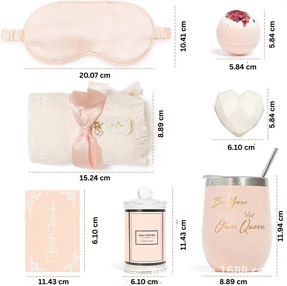 Luxury Pink Bath Gift Set for Relaxation