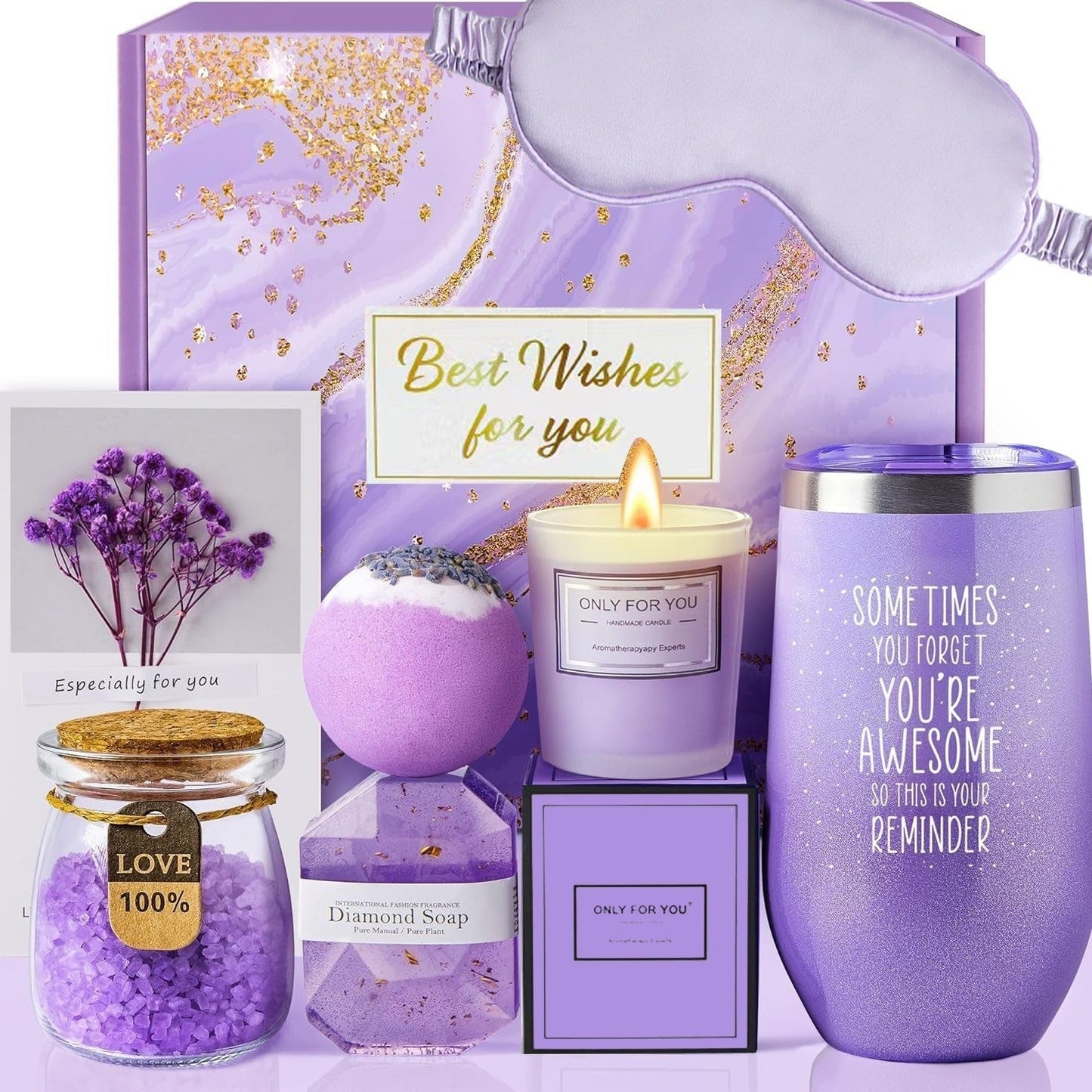 Luxury Pink Bath Gift Set for Relaxation