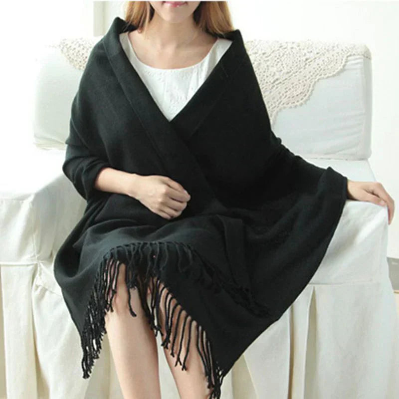 Cashmere Check Pattern Scarf for Women