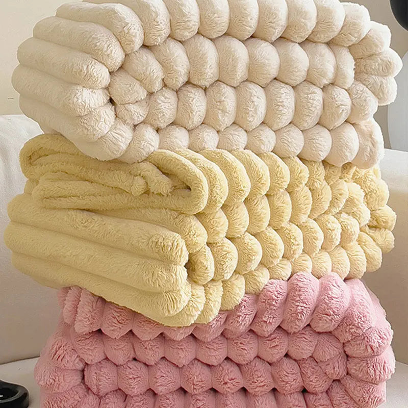 Luxury Heated Rabbit Plush Blanket