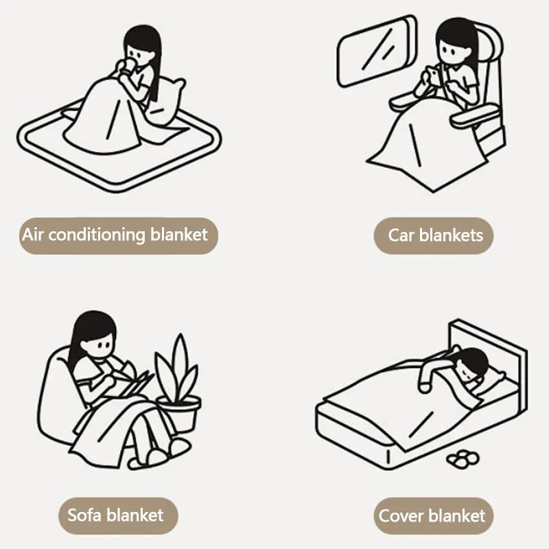 Luxury Heated Rabbit Plush Blanket