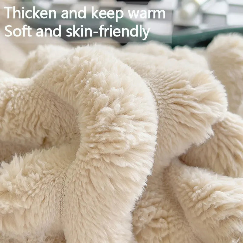 Luxury Heated Rabbit Plush Blanket