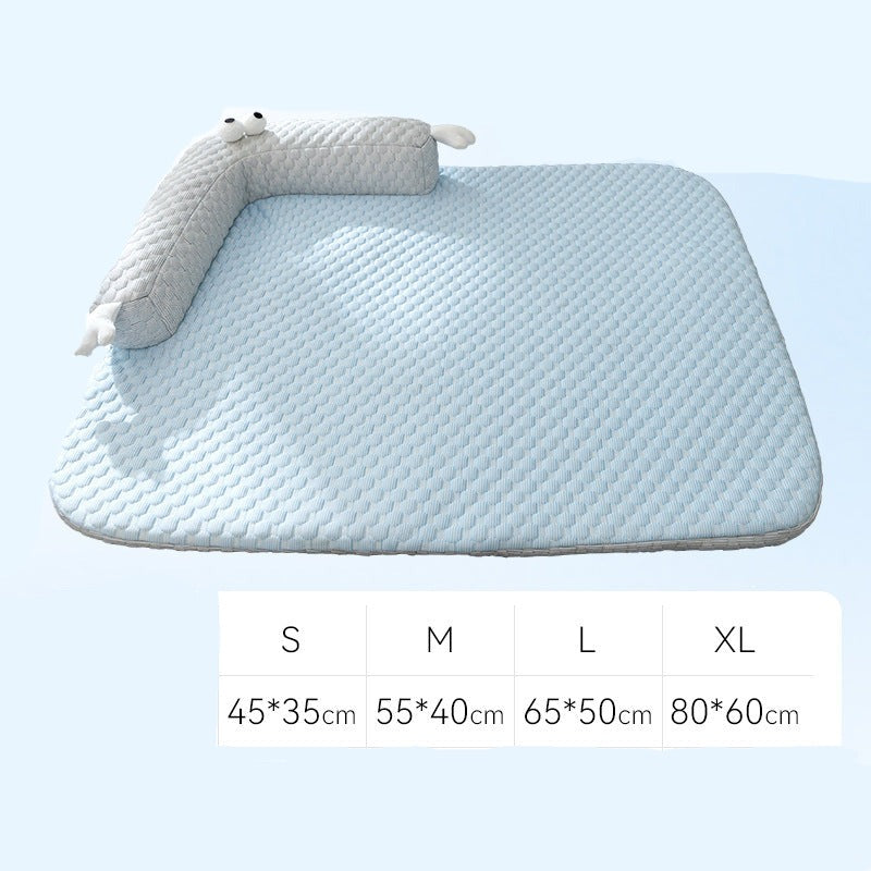 Luxury Silk Dog Cooling Mat - Plush Summer Comfort