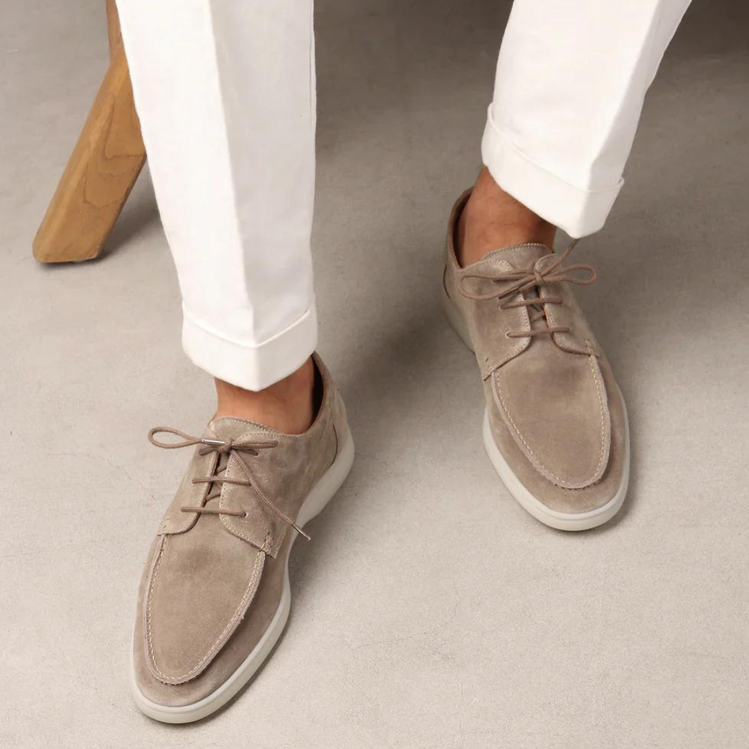Luxury Leather Lace-up Loafers for Men