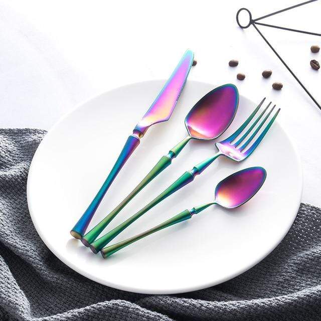Luxurious Gold Cutlery Dining Set