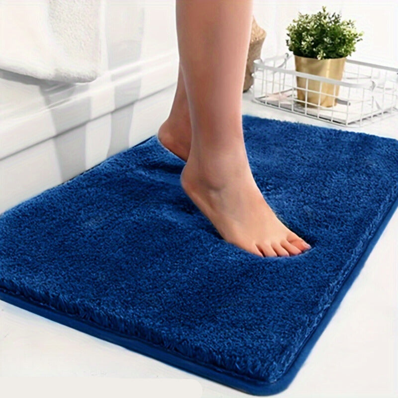 Luxury Soft Non-Slip Bath Mat with Geometric Pattern