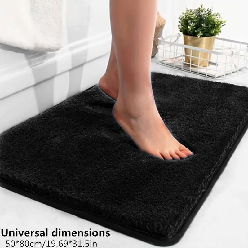 Luxury Soft Non-Slip Bath Mat with Geometric Pattern